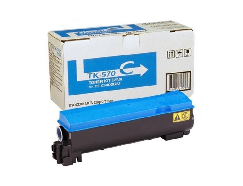 CONSUMIBLE IMPRESORA LASER KYOCERA TONER CIAN TK-570C FS-C5400
