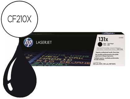 TONER HP 131X LASERJET PRO 200/ M251 CF210X NEGRO 2400 PAG