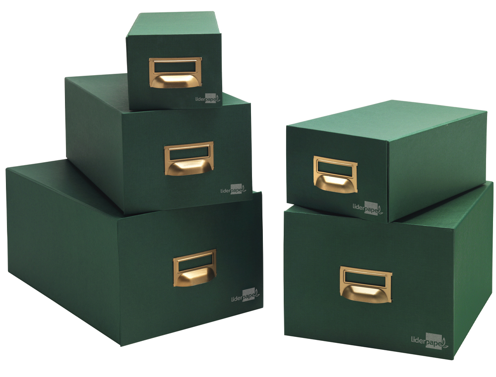 FICHERO FICHAS TELA VERDE 1000 FICHAS N.1 TAMAÑO 65X95 MM