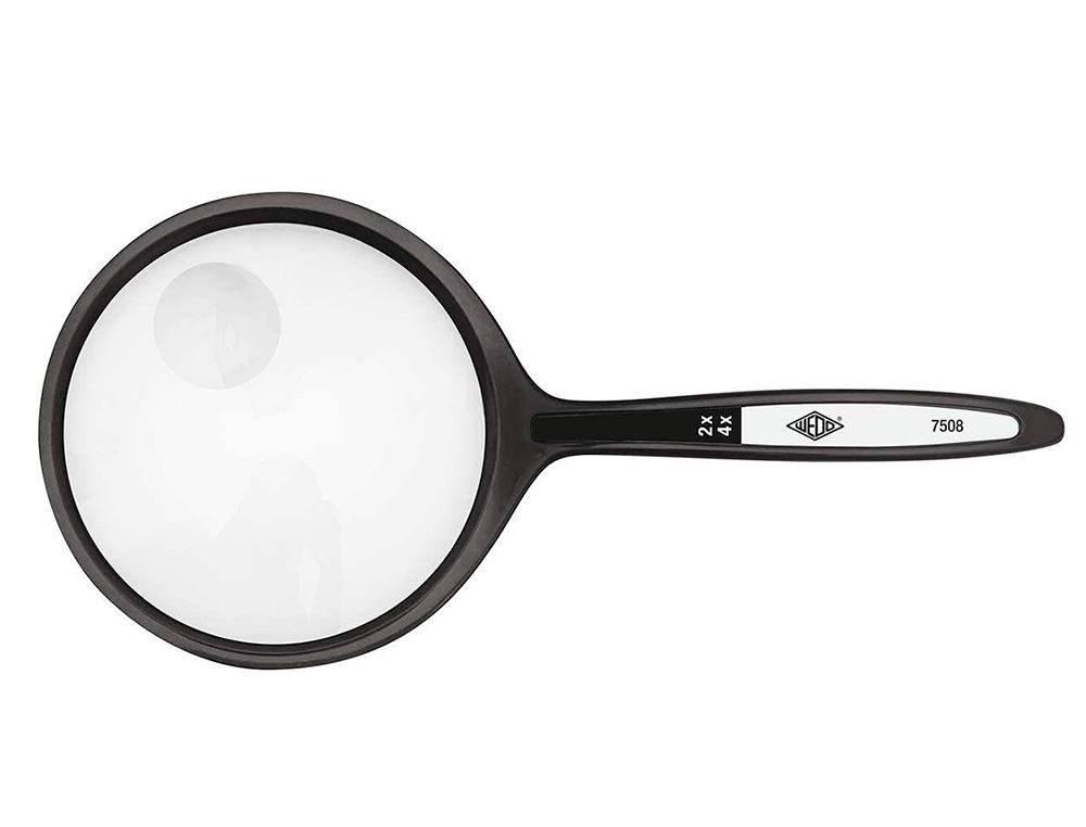 LUPA Q-CONNECT CRISTAL BIFOCAL 62 MM MANGO CURVO