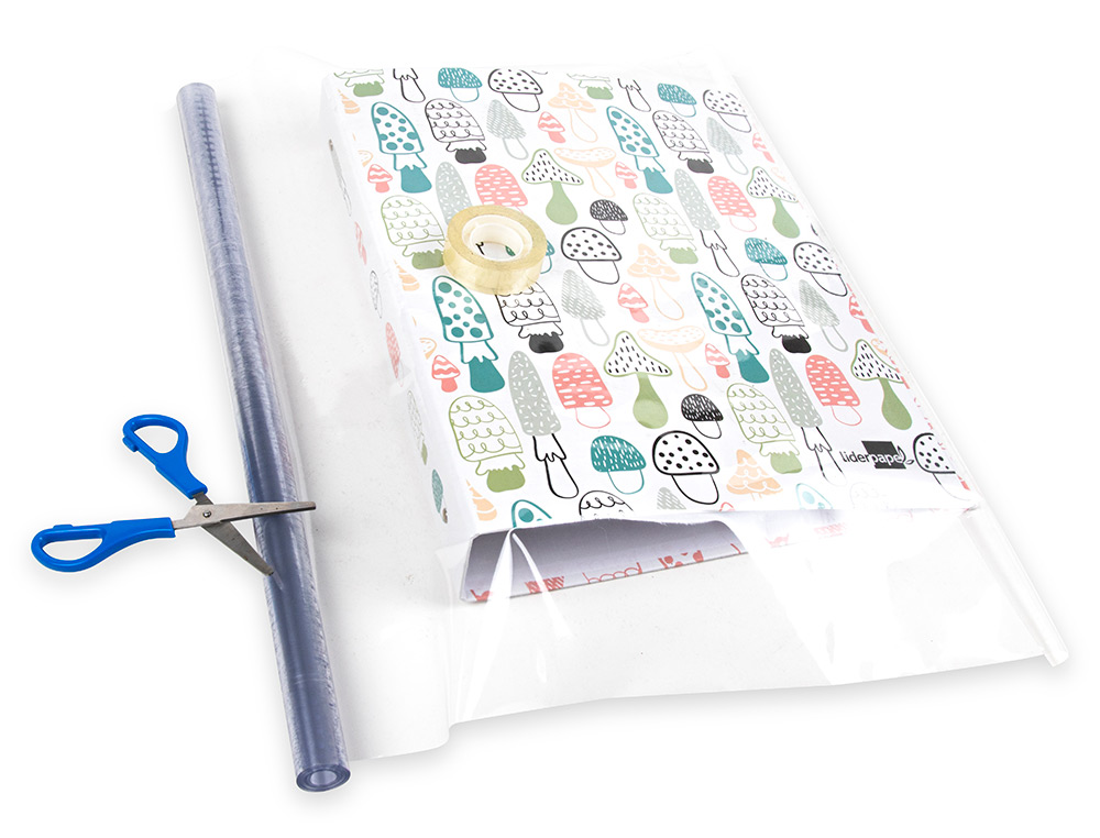 ROLLO PLASTICO FORRALIBROS 0,45X100 MT 70 MC