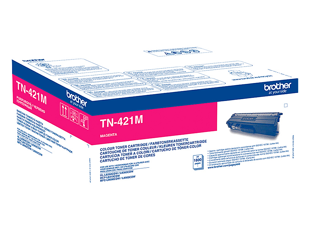 TONER BROTHER TN-421 PARA DCP-L8410 CDN / 8410 CDW / HL-L8260 CDW / MFC-L8360 CDW / 8690 CDW / 8900 CDW MAGENTA