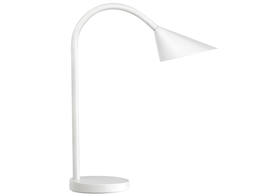 LAMPARA DE ESCRITORIO UNILUX LED 6W 625LM BRAZO FLEXIBLE BLANCO