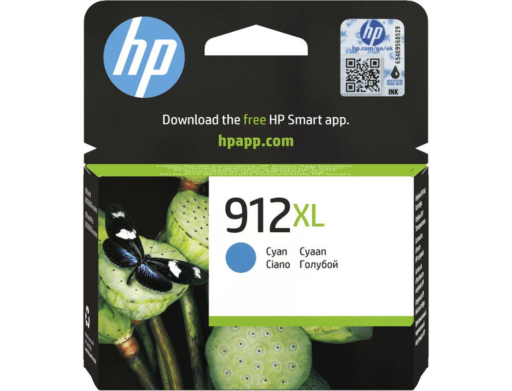 INK-JET HP 912 XL OFFICEJET 8010 / 8020 / 8035 CIAN 825 PAG