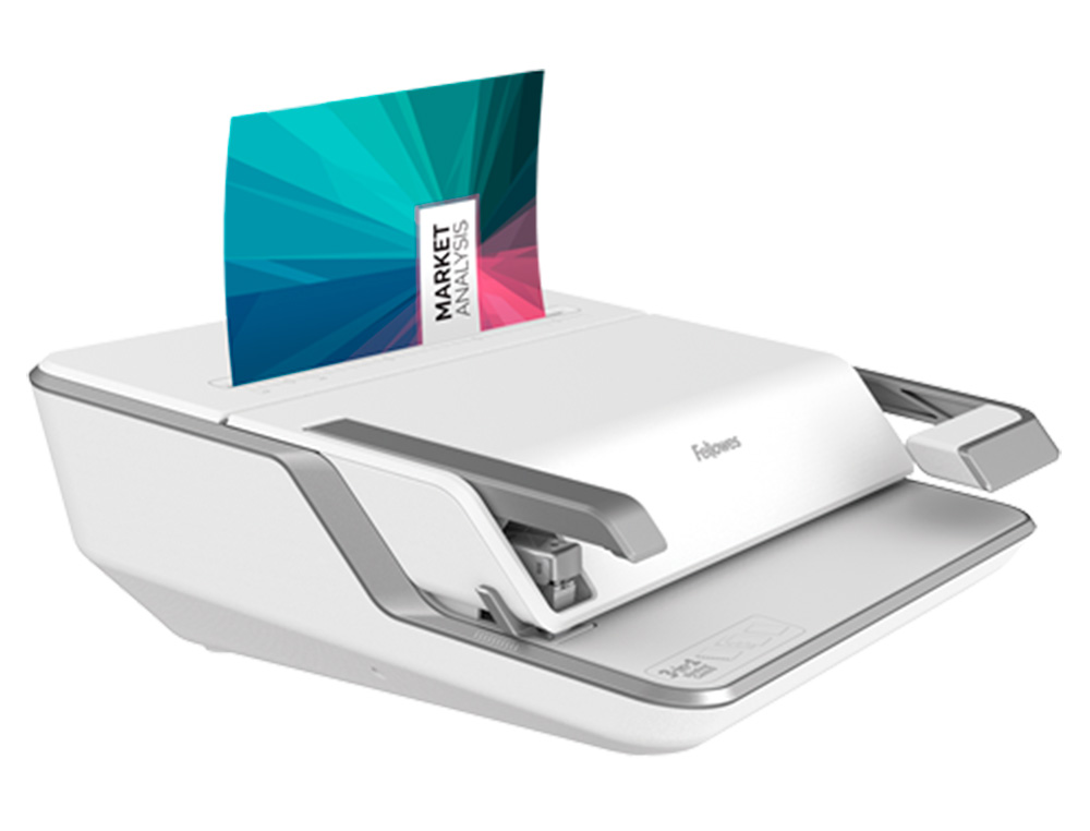 ENCUADERNADORA PARA CANUTILLO FELLOWES LYRA 3 EN 1 PERFORA HASTA 20H A4 ENCUADERNA 300H GRAPA 30H TALADRA 2 Y 4