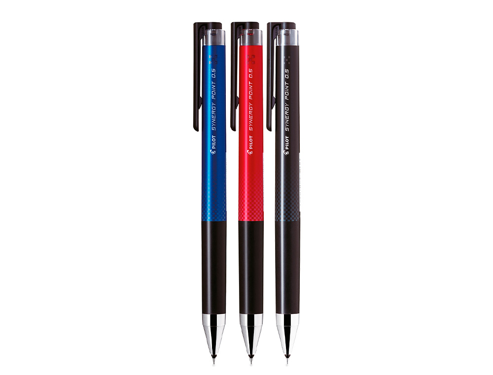 BOLIGRAFO PILOT SYNERGY POINT RETRACTIL SUJECION DE CAUCHO TINTA GEL 0,5 MM AZUL