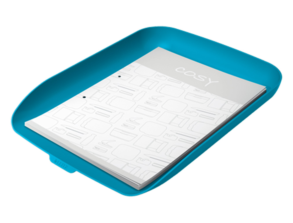 BANDEJA SOBREMESA PLASTICO LEITZ COSY AZUL 268X126X358 MM