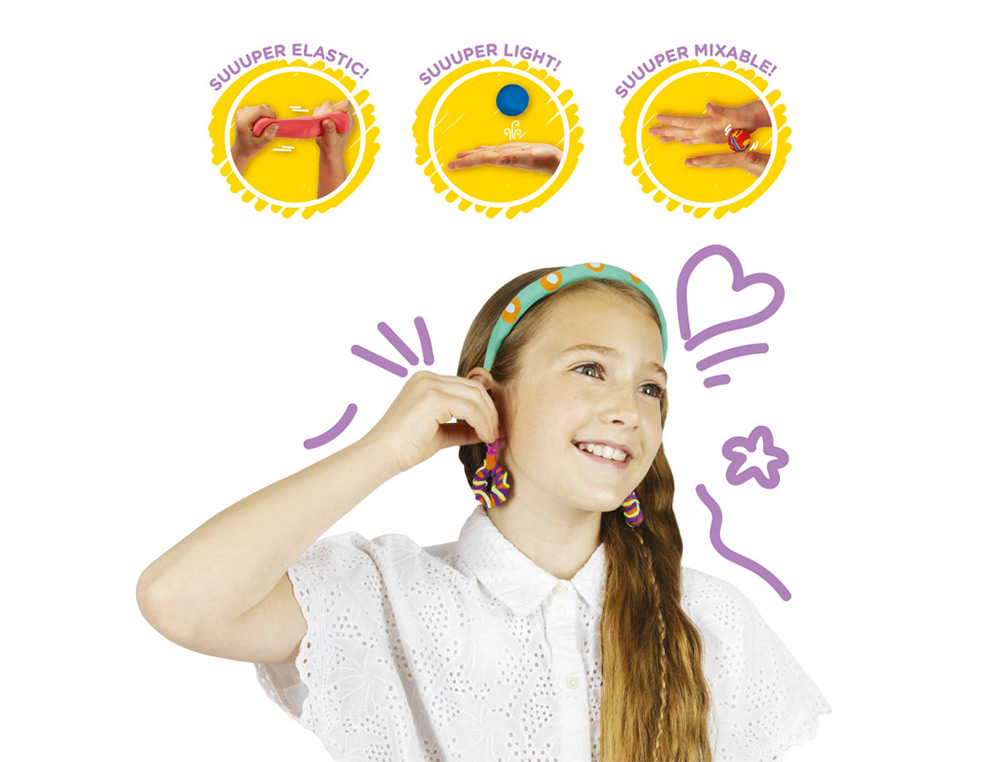 PASTA DE MODELAR CARIOCA MODELIGHT BIJOUX PENDIENTES Y TURBANTES