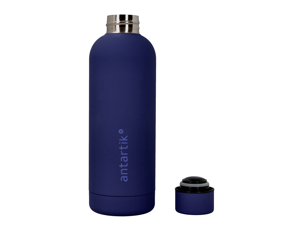BOTELLA PORTALIQUIDOS ANTARTIK ISOTERMICA ACERO INOXIDABLE LIBRE DE BPA COLOR AZUL 500 ML