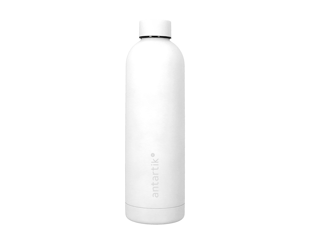 BOTELLA PORTALIQUIDOS ANTARTIK ISOTERMICA ACERO INOXIDABLE LIBRE DE BPA COLOR BLANCO 750 ML