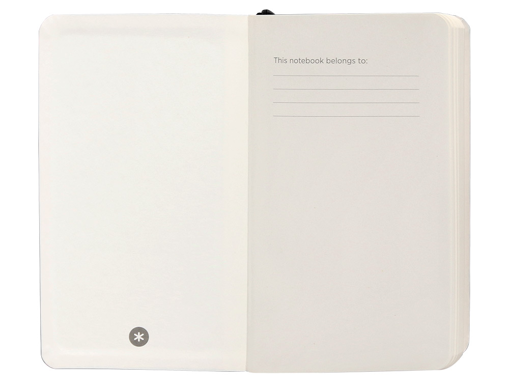 CUADERNO CON GOMILLA ANTARTIK NOTES TAPA BLANDA A6 CUADRICULA NEGRO 100 HOJAS 80 GR FSC