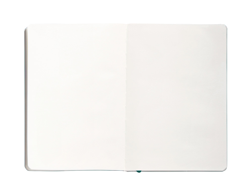 CUADERNO CON GOMILLA ANTARTIK NOTES TAPA BLANDA A5 HOJAS LISAS VERDE AGUAMARINA 80 HOJAS 80 GR FSC