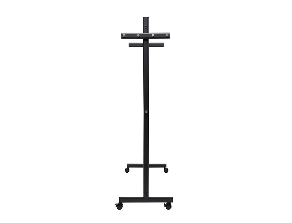 PERCHERO MAULSAMBA 10 COLGADORES CABALLETE CON RUEDAS COLOR NEGRO 116X508X1725 MM