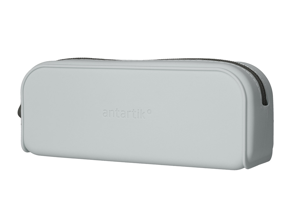 ESTUCHE PORTATODO ANTARTIK PRISMA SILICONA SOFT RECTANGULAR 185X50X75 MM GRIS