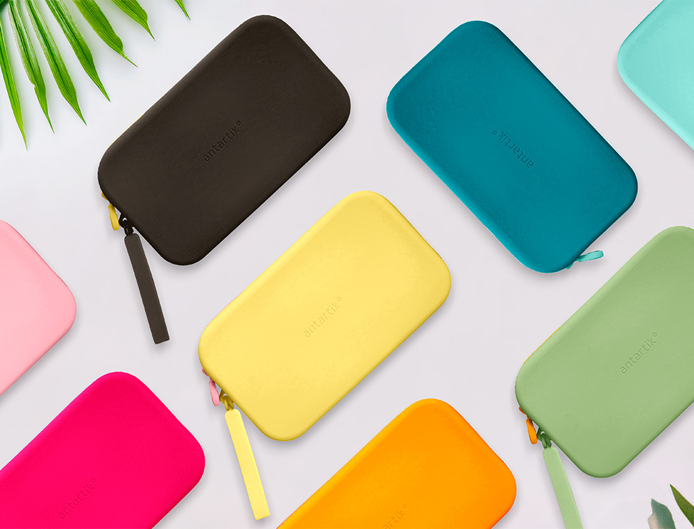 ESTUCHE PORTATODO ANTARTIK TROPICAL DIVE SILICONA SOFT RECTANGULAR 190X120X25 MM COLOR TURQUESA