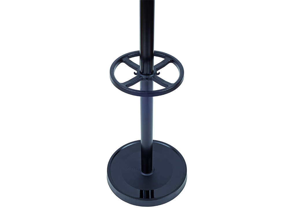 PERCHERO METALICO MAULGRANDO 8 COLGADORES Y PARAGUERO COLOR NEGRO 390X1750X390 MM