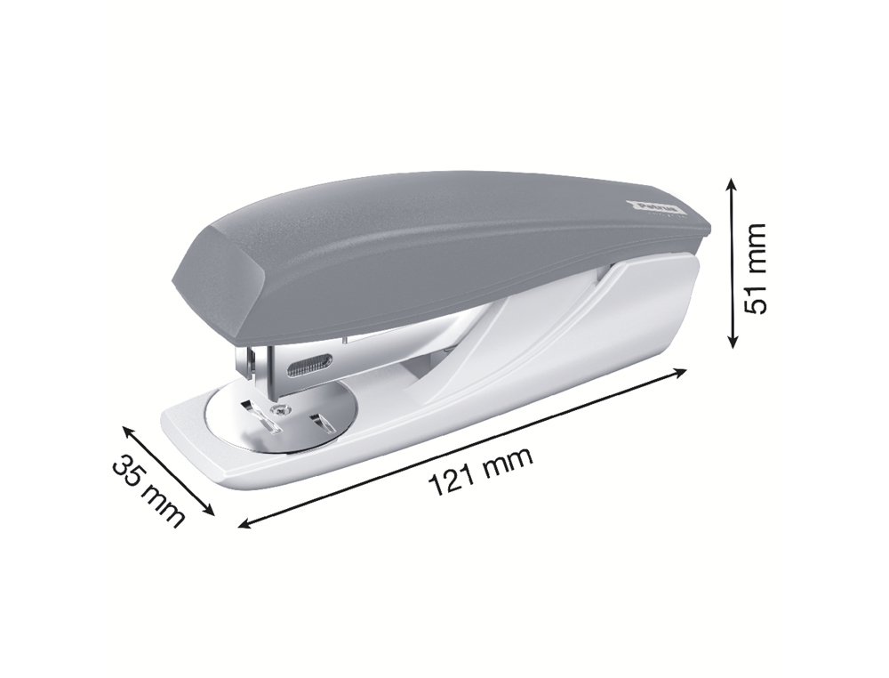 GRAPADORA PETRUS 210 REYCLE ROJO CAPACIDAD 25 HOJAS USA GRAPAS 22/6