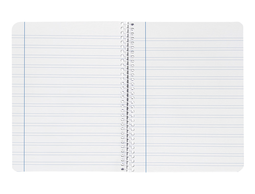 CUADERNO ESPIRAL LIDERPAPEL A4 WITTY TAPA DURA 80H 90GR PAUTA 3,5MM CON MARGEN COLOR NEGRO