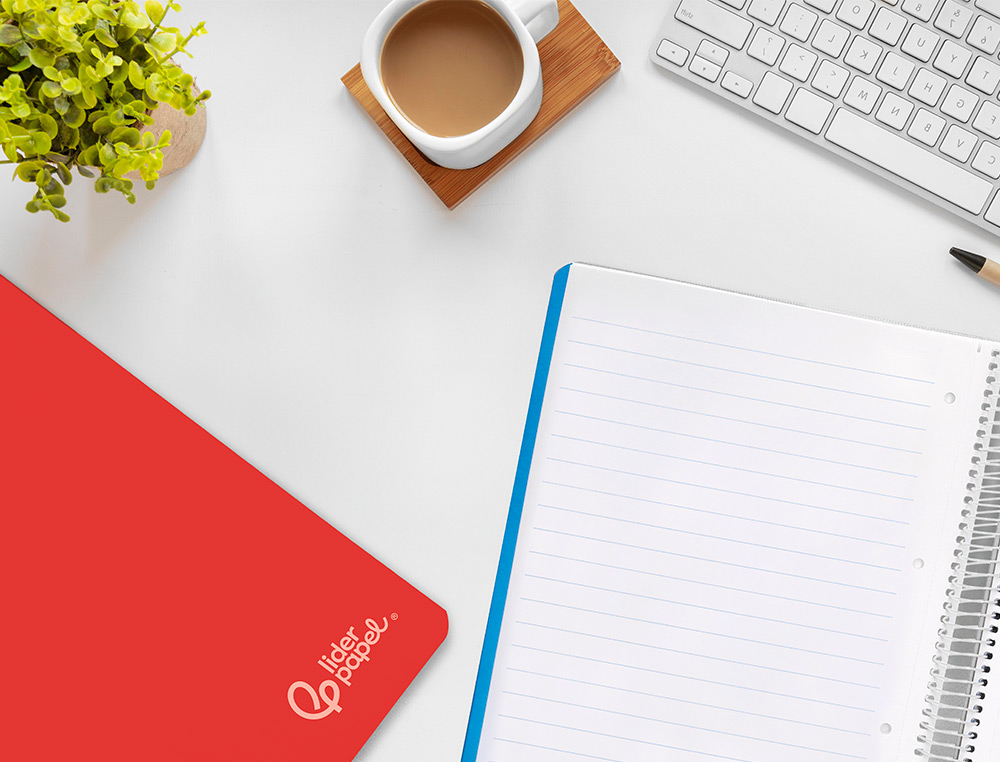 CUADERNO ESPIRAL LIDERPAPEL A4 MICRO WITTY TAPA DURA 120H 90GR HORIZONTAL 8MM 5 BANDAS 4 TALADROS COLORES SURTIDOS