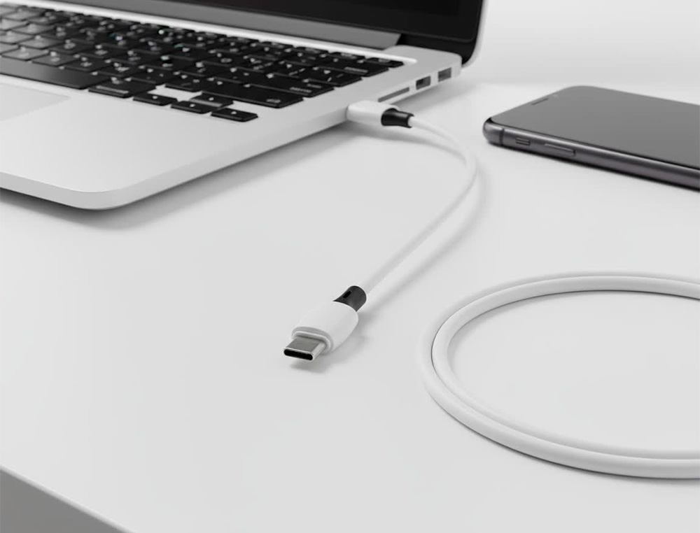 CABLE USB-C A USB-A Q-CONNECT PVC LONGITUD 1M BLANCO