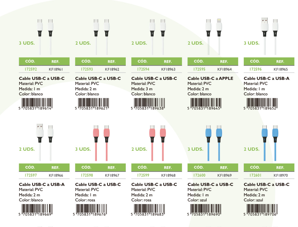 EXPOSITOR SOBREMESA Q-CONNECT PARA CABLES Y CARGADORES CON 48 UNIDADES SURTIDAS