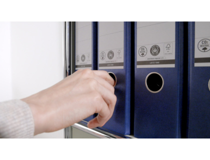 ARCHIVADOR DE PALANCA LEITZ 180 DIN A4 MAXI POLIPROPILENO LOMO 80 MM COLOR AZUL