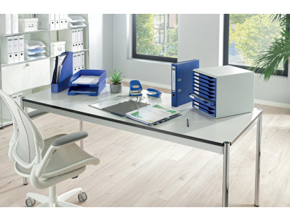 ARCHIVADOR DE PALANCA LEITZ 180 DIN A4 MAXI POLIPROPILENO LOMO 80 MM COLOR AZUL