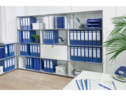 ARCHIVADOR DE PALANCA LEITZ 180 DIN A4 MAXI POLIPROPILENO LOMO 80 MM COLOR AZUL