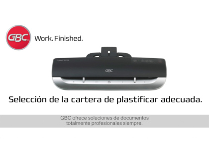 BOLSA DE PLASTIFICAR GBC DIN A4 2X125 MICRAS AUTOADHESIVA CAJA DE 100 UNIDADES