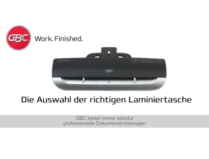 BOLSA DE PLASTIFICAR GBC DIN A4 2X125 MICRAS AUTOADHESIVA CAJA DE 100 UNIDADES