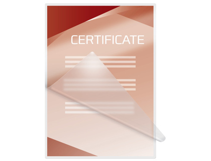 BOLSA DE PLASTIFICAR GBC DIN A4 2X125 MICRAS AUTOADHESIVA CAJA DE 100 UNIDADES