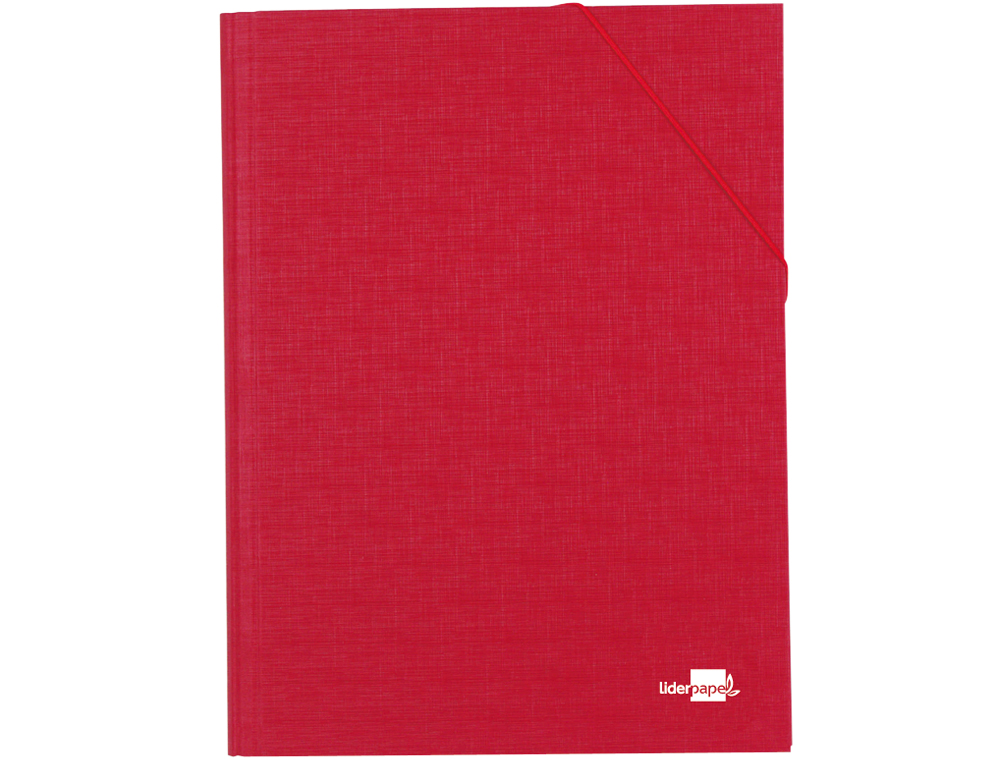 CARPETA CLASIFICADORA LIDERPAPEL 12 DEPARTAMENTOS FOLIO PROLONGADO CARTON FORRADO COLOR ROJO