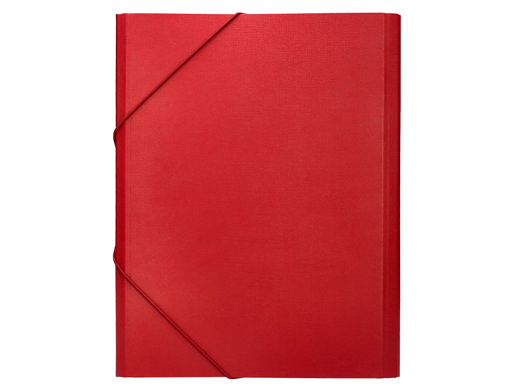 CARPETA CLASIFICADORA LIDERPAPEL 12 DEPARTAMENTOS FOLIO PROLONGADO CARTON FORRADO COLOR ROJO