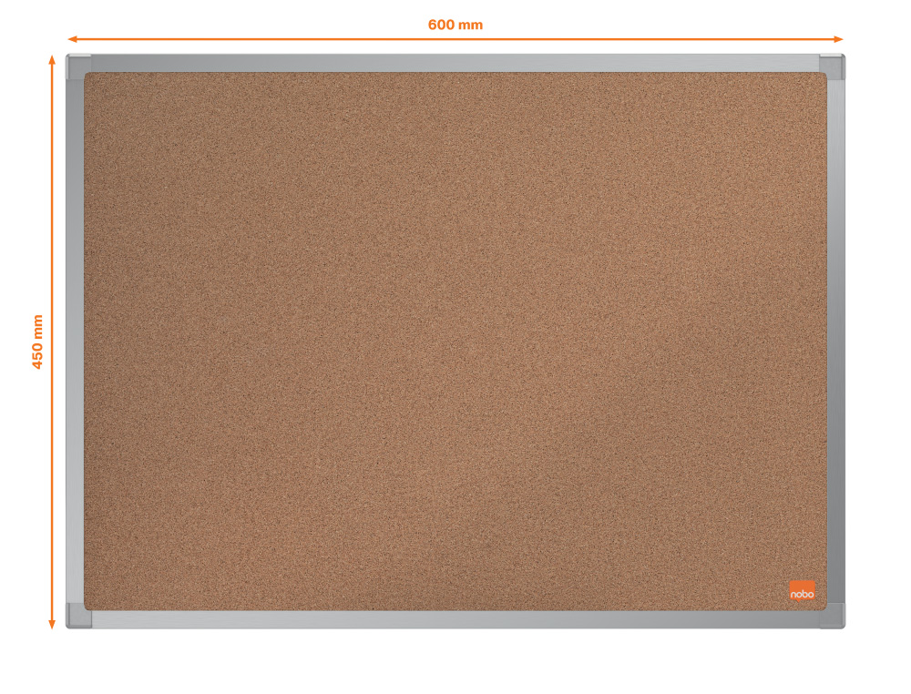 PIZARRA CORCHO NOBO ESSENCE MARCO ALUMINIO 60X45 CM