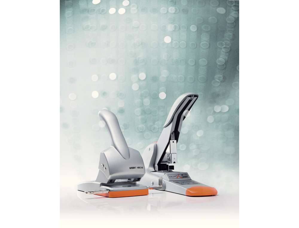 TALADRADOR RAPID HDC65 METALICO/ABS PLATA/NARANJA CAPACIDAD 65 HOJAS