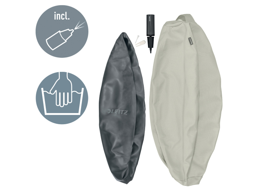BALON DE ASIENTO LEITZ ACTIVE 65 CM ANTIDESLIZANTE COLOR GRIS