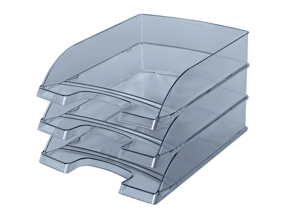 BANDEJA SOBREMESA PLASTICO LEITZ PLUS STANDARD COLOR CRISTAL 255X357X70 MM