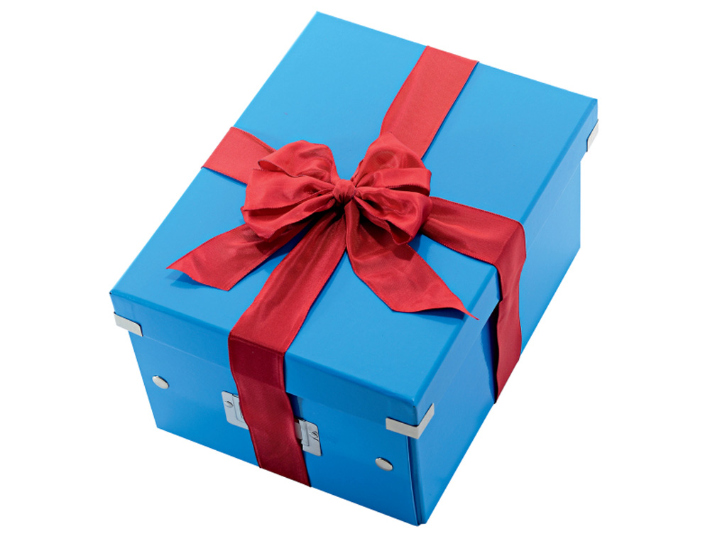 CAJA DE ALMACENAMIENTO LEITZ CLICK&STORE MEDIANA COLOR AZUL 281X200X369 MM
