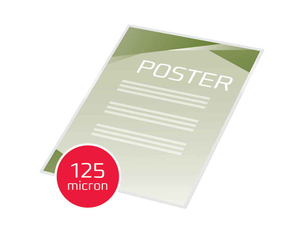 BOLSA DE PLASTIFICAR GBC DIN A2 2X125 MC CAJA DE 50 UNIDADES