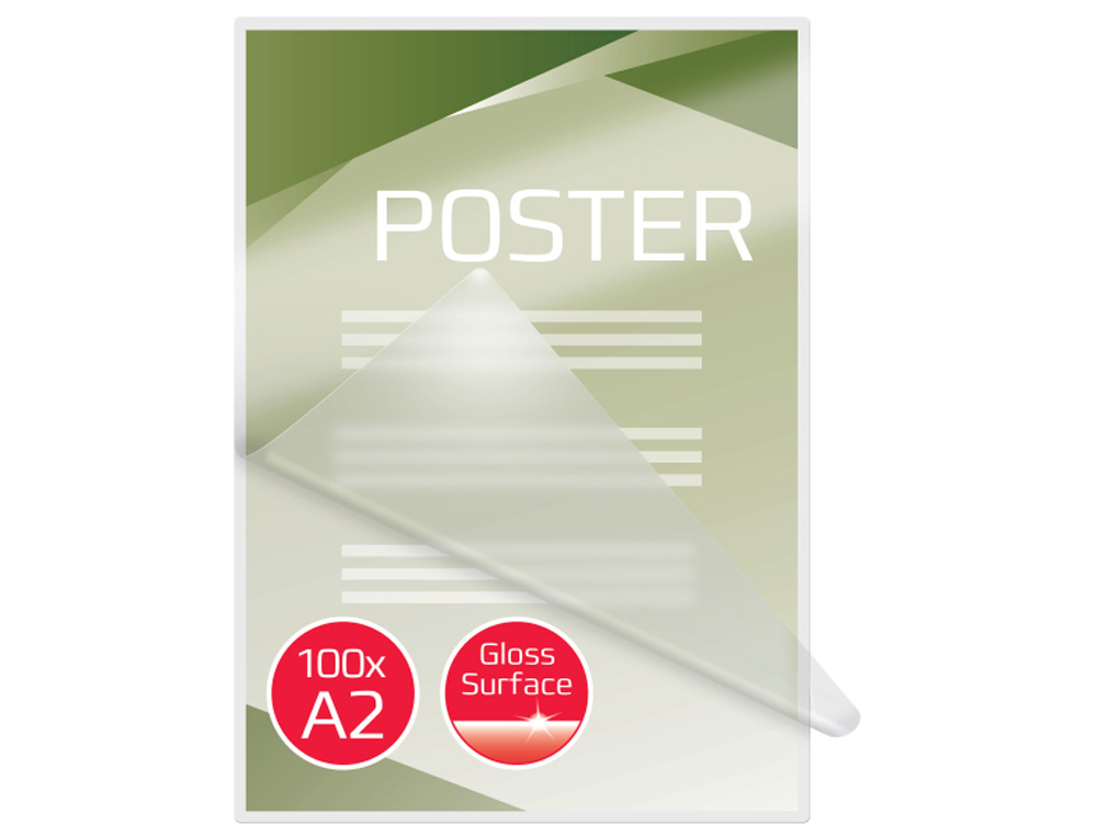 BOLSA DE PLASTIFICAR GBC DIN A2 2X125 MC CAJA DE 50 UNIDADES