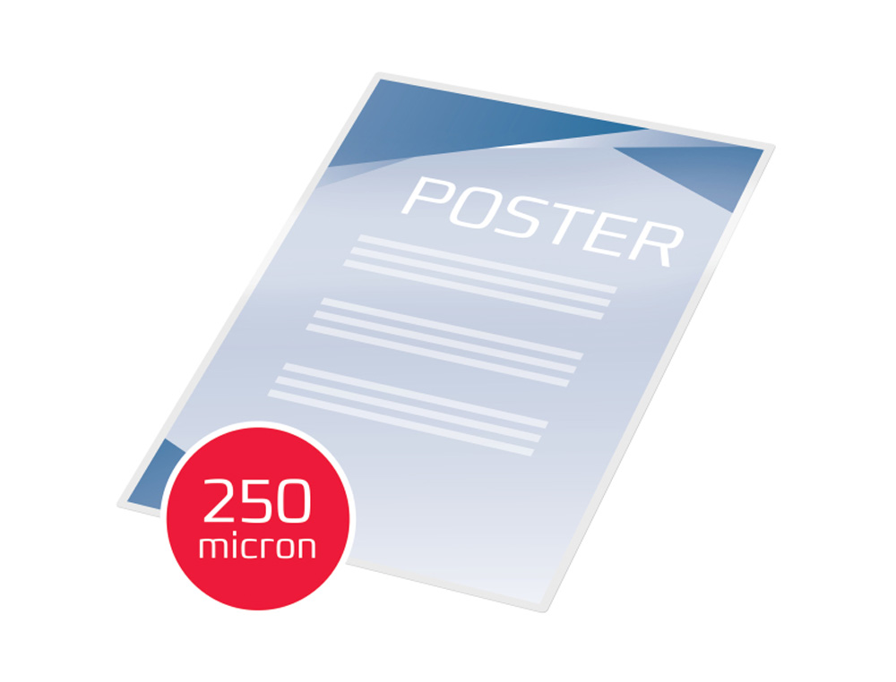 BOLSA DE PLASTIFICAR GBC DIN A3 2X250 MC CAJA DE 50 UNIDADES