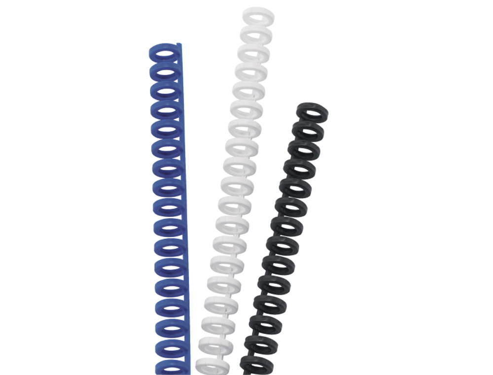 CANUTILLO GBC IBICLICK PLASTICO BLANCO 16 MM CAJA DE 50 UNIDADES