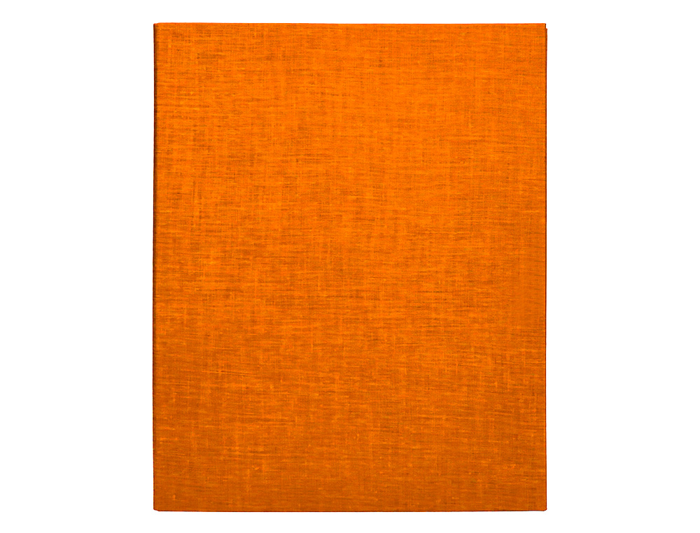 CARPETA DE 4 ANILLAS 25MM MIXTAS LIDERPAPEL FOLIO CARTON FORRADO PAPER COAT NARANJA