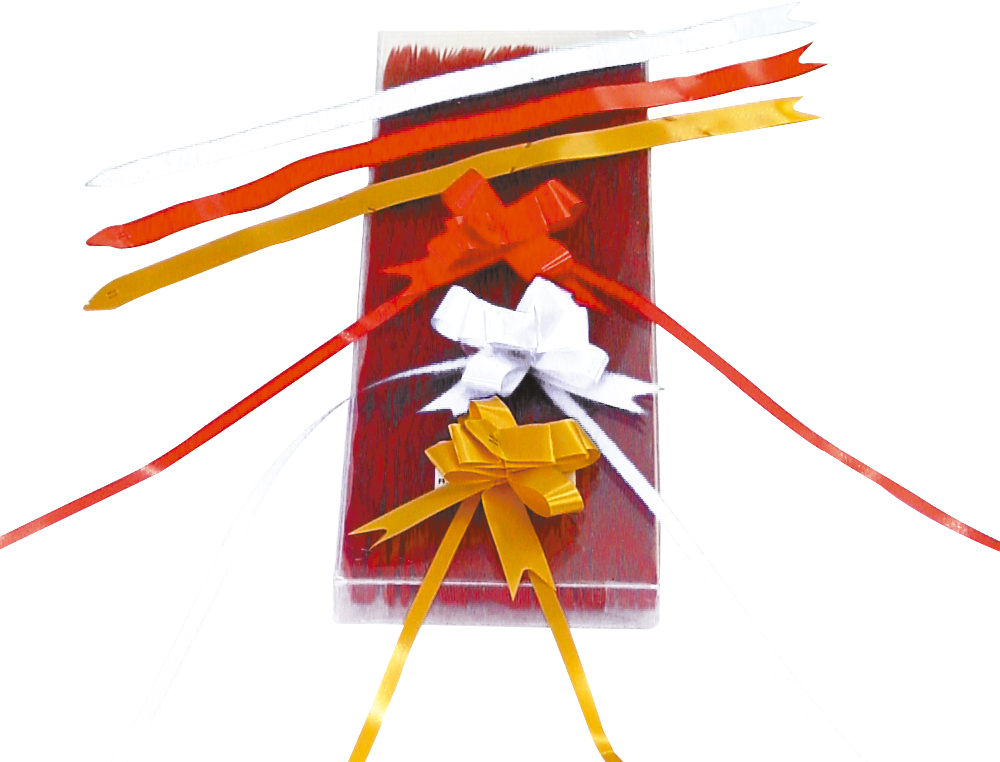 CINTA PARA HACER LAZOS ORO 130 CM X 31 MM UNIDAD