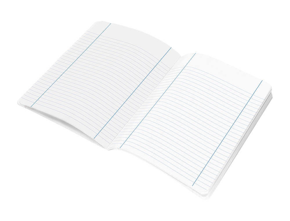 LIBRETA LIDERPAPEL SMART A5 80 HOJAS 60GR HORIZONTAL CON DOBLE MARGEN COLORES SURTIDOS TAPA BLANDA