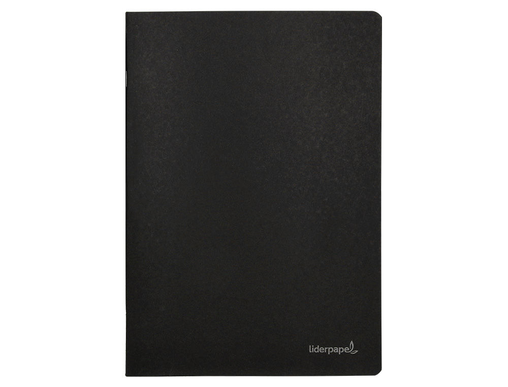 LIBRETA LIDERPAPEL TAPA NEGRA A5 80 HOJAS 60GR CUADRO 5MM CON DOBLE MARGEN