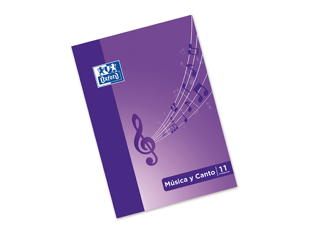 BLOC MUSICA Y CANTO OXFORD PENTAGRAMA INTERLINEADO 2 MM + CUADRICULA 5 MM DIN A4 24 HOJAS 90G/M2