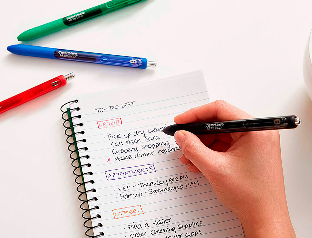 BOLIGRAFO PAPER MATE INKJOY RETRACTIL GEL PEN TRAZO 0,7 MM ROJO