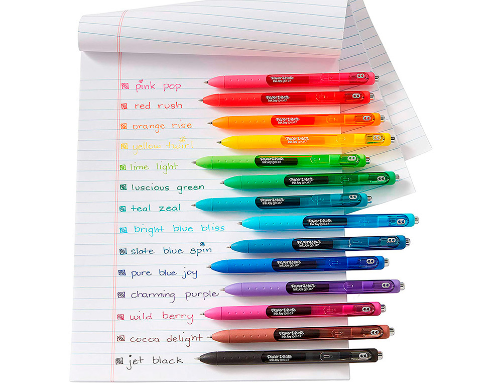 BOLIGRAFO PAPER MATE INKJOY RETRACTIL GEL PEN TRAZO 0,7 MM ROJO