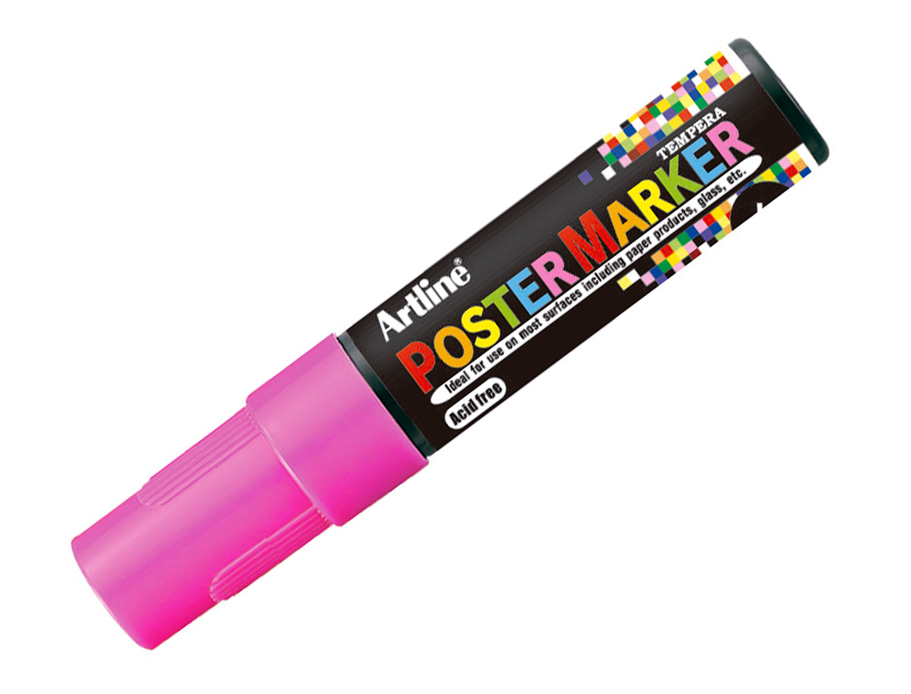 ROTULADOR ARTLINE POSTER MARKER EPP-6-ROS FLU PUNTA REDONDA 6 MM COLOR ROSA FLUOR